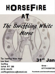 Horsefire at Sweffling 31st of jan